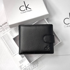 Мужской кожаный кошелек CK с застежкой (6608)